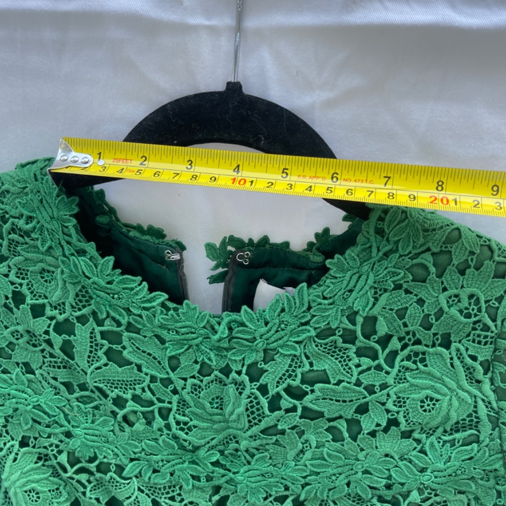 Valentino, Lace Dress, Emerald Green, XS - Picture 16 of 16